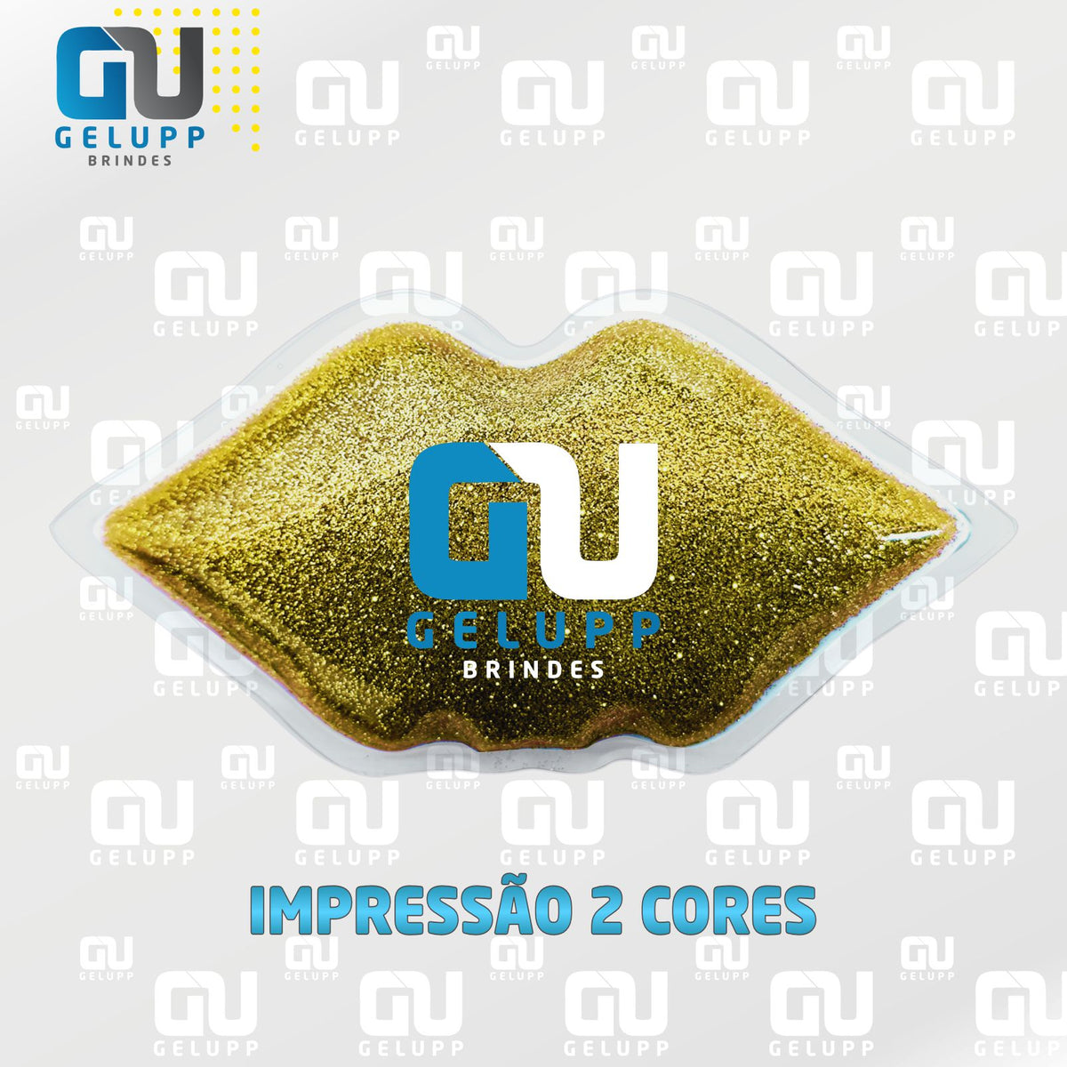 GELUPP - Bolsas Termogel Boquinhas Com Glitter PERSONALIZAÇÃO EM 2 CORES