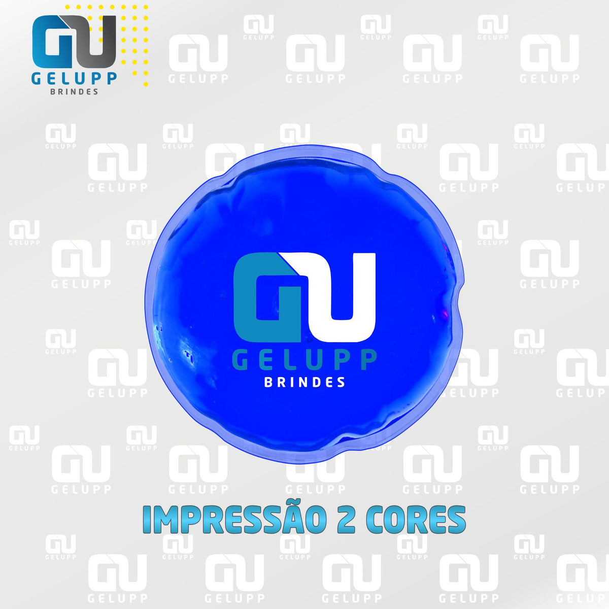 GELUPP - Bolsas Termogel Redonda PERSONALIZAÇÃO EM 2 CORES