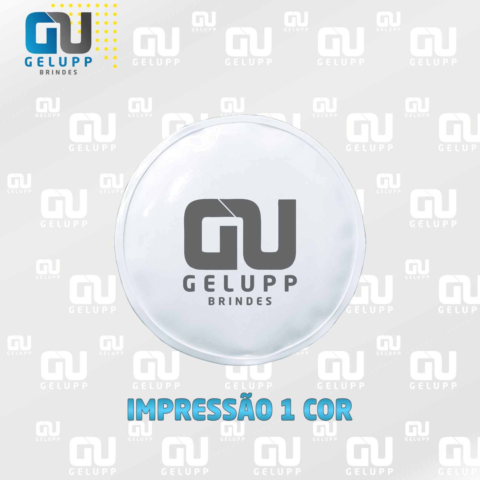 GELUPP - Bolsas Termogel Redonda PERSONALIZAÇÃO EM 1 COR