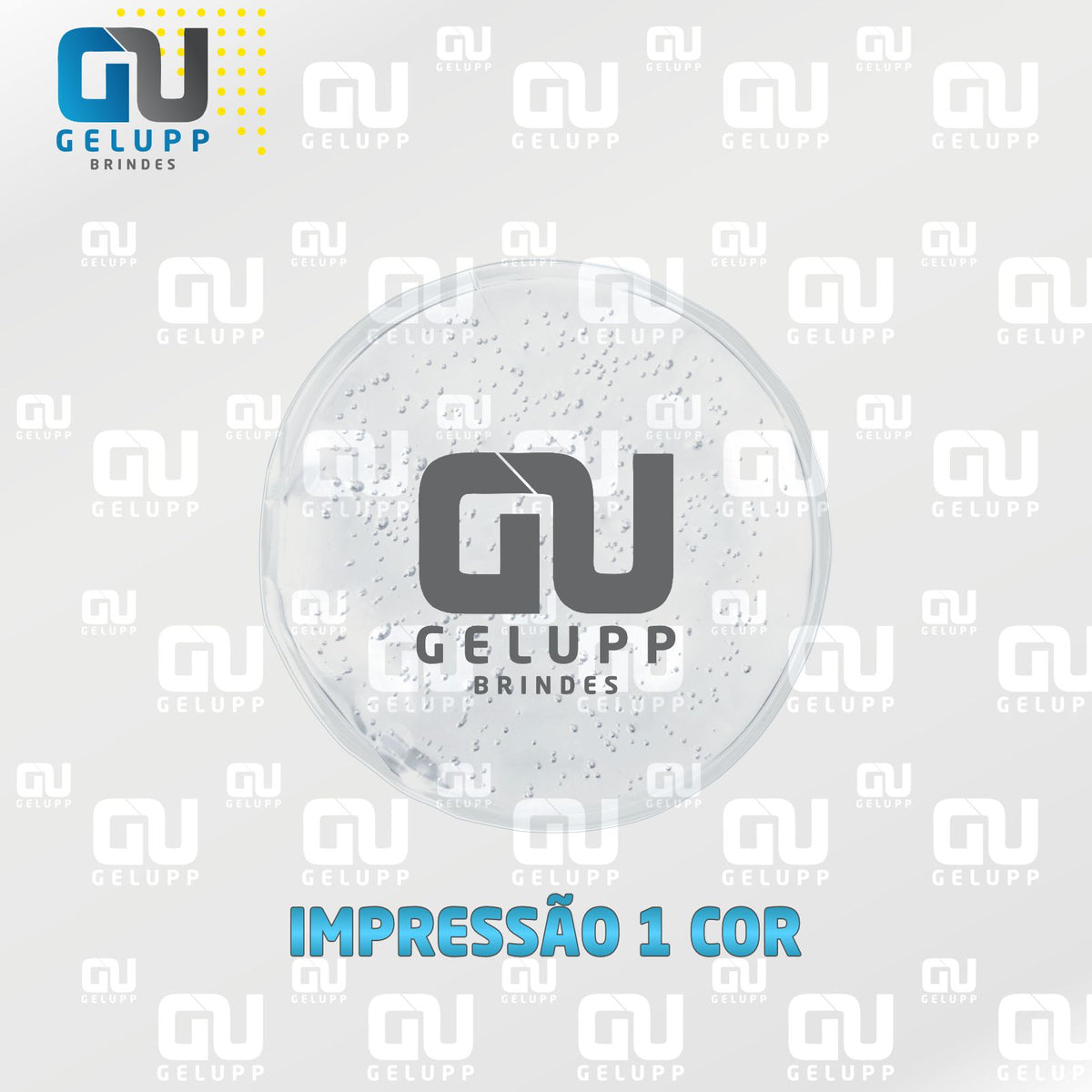 GELUPP - Bolsas Termogel Redonda PERSONALIZAÇÃO EM 1 COR