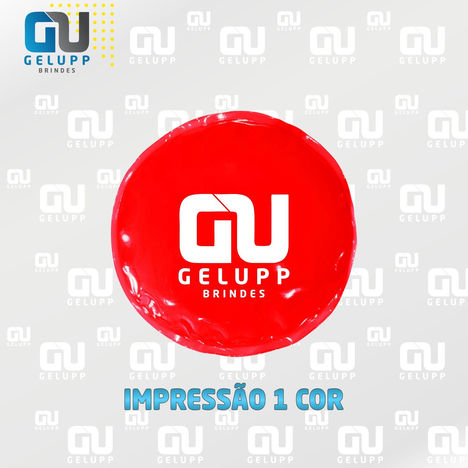 GELUPP - Bolsas Termogel Redonda PERSONALIZAÇÃO EM 1 COR