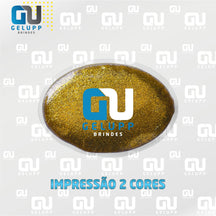 GELUPP - Bolsas Termogel Oval 10x7 Com Glitter PERSONALIZAÇÃO EM 2 CORES
