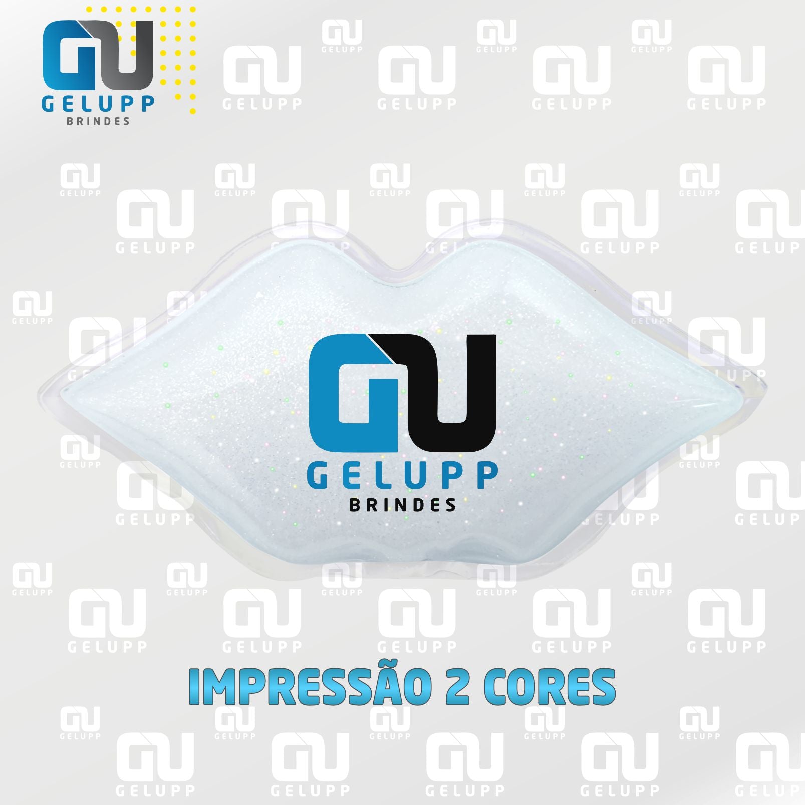 GELUPP - Bolsas Termogel Boquinhas Com Glitter PERSONALIZAÇÃO EM 2 CORES