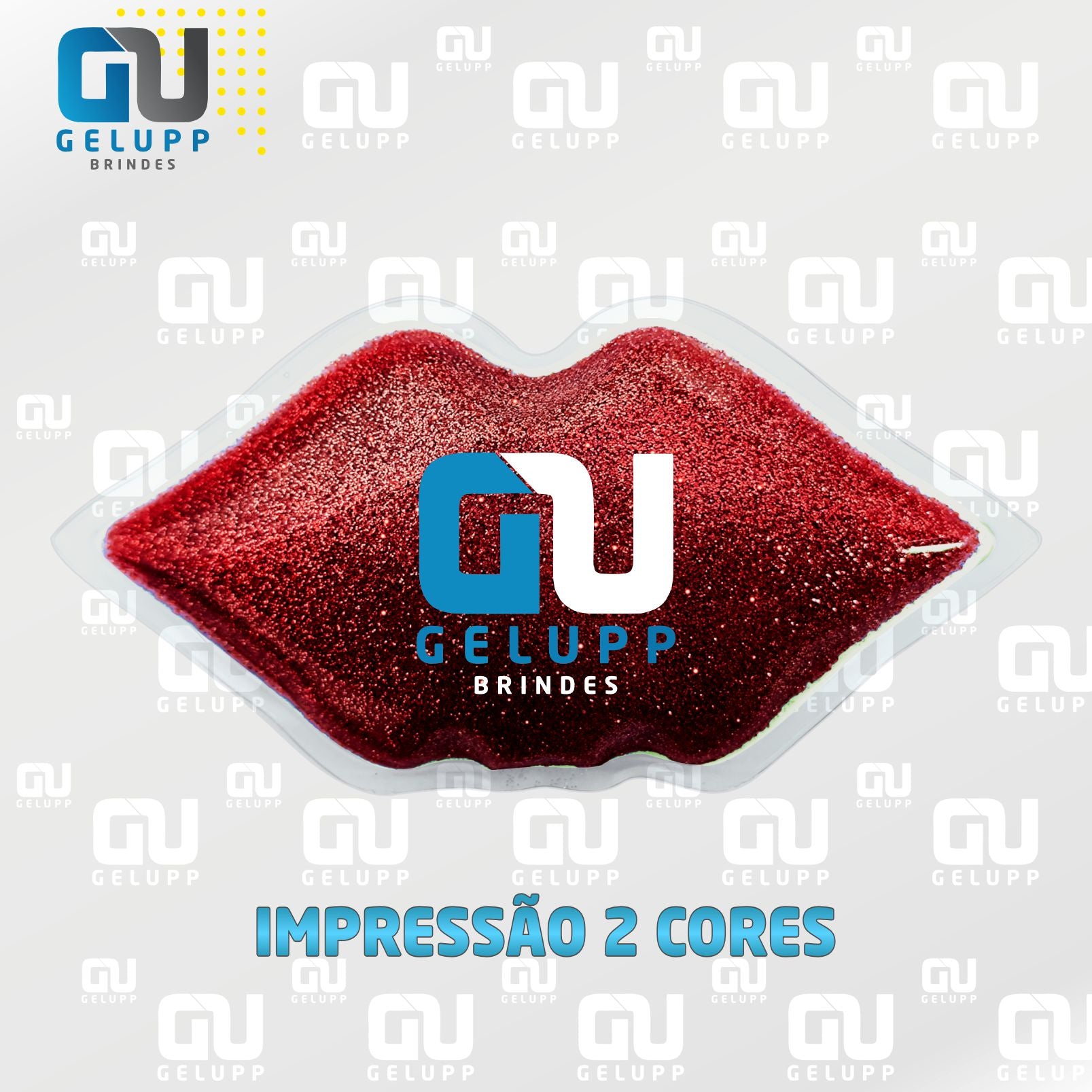 GELUPP - Bolsas Termogel Boquinhas Com Glitter PERSONALIZAÇÃO EM 2 CORES