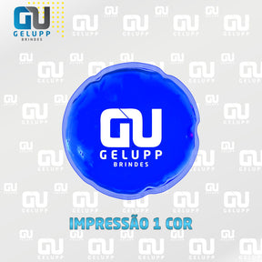 GELUPP - Bolsas Termogel Redonda PERSONALIZAÇÃO EM 1 COR
