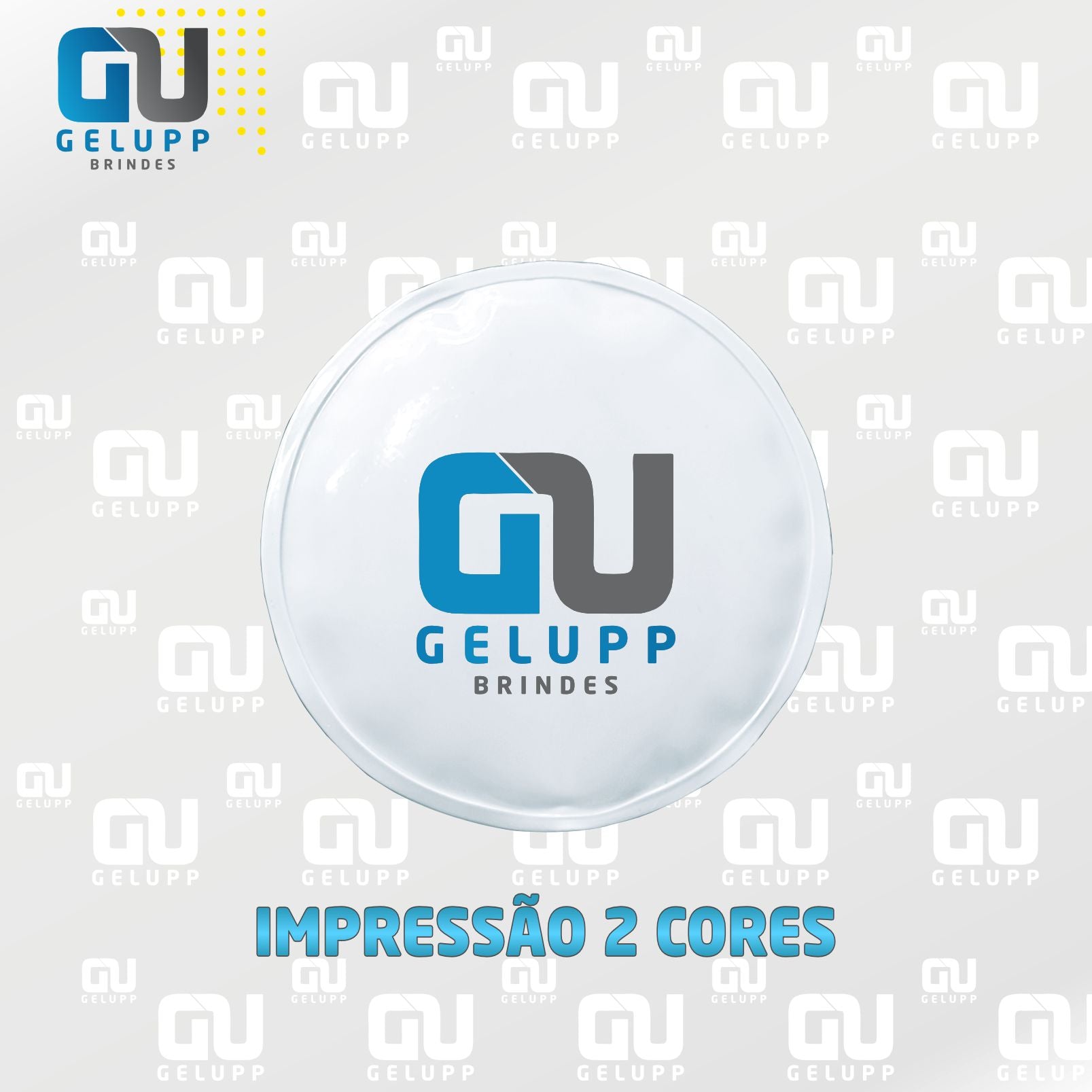 GELUPP - Bolsas Termogel Redonda PERSONALIZAÇÃO EM 2 CORES