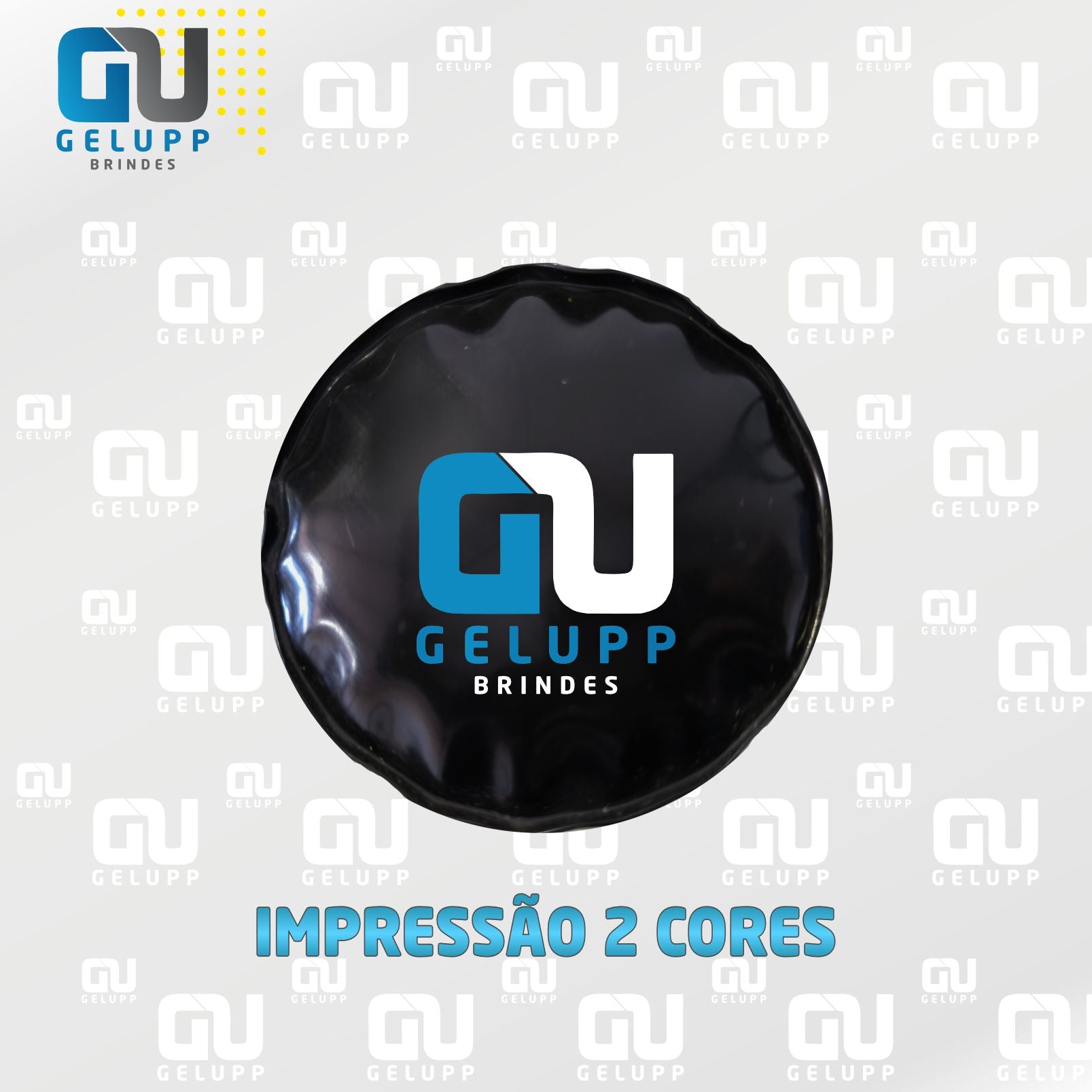 GELUPP - Bolsas Termogel Redonda PERSONALIZAÇÃO EM 2 CORES