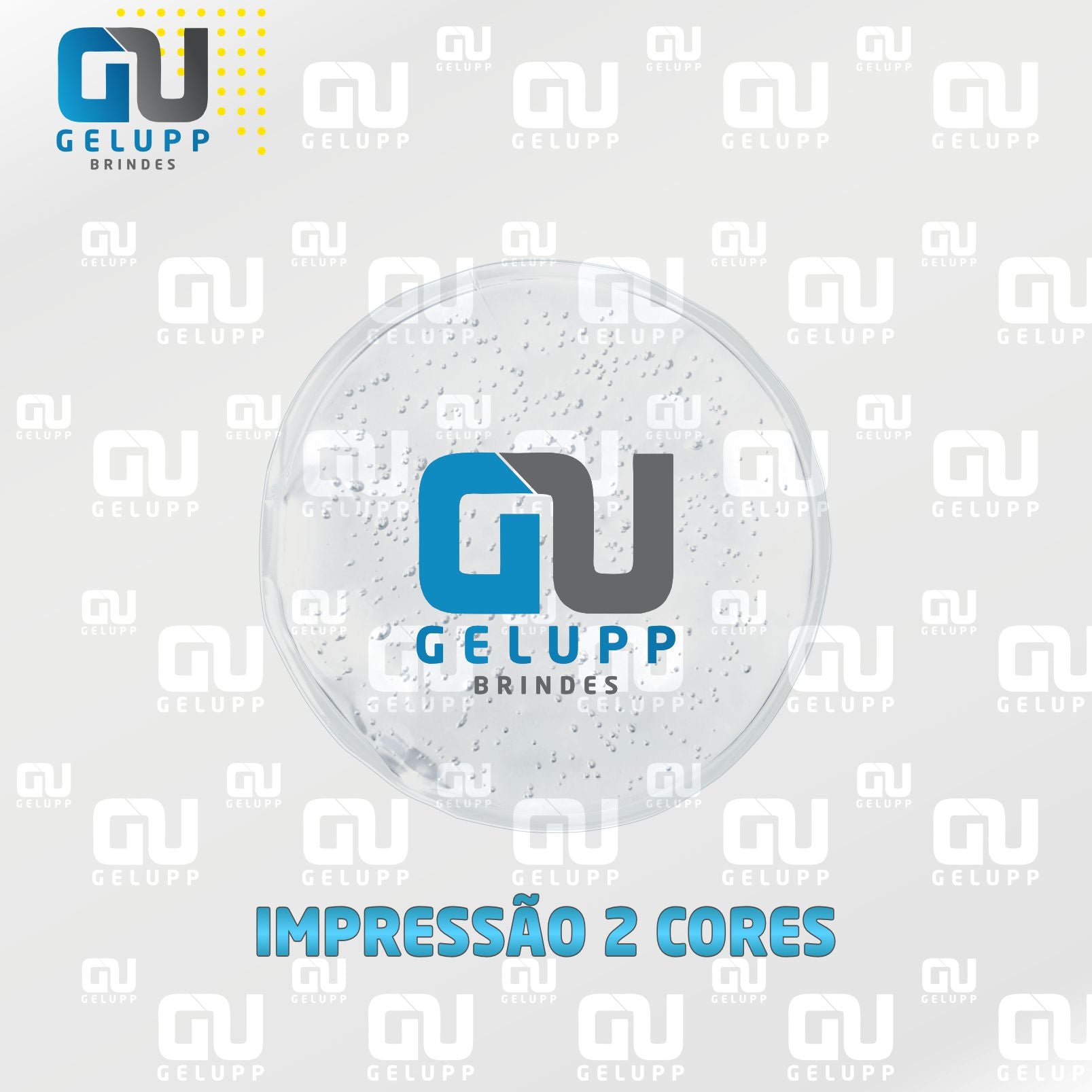 GELUPP - Bolsas Termogel Redonda PERSONALIZAÇÃO EM 2 CORES