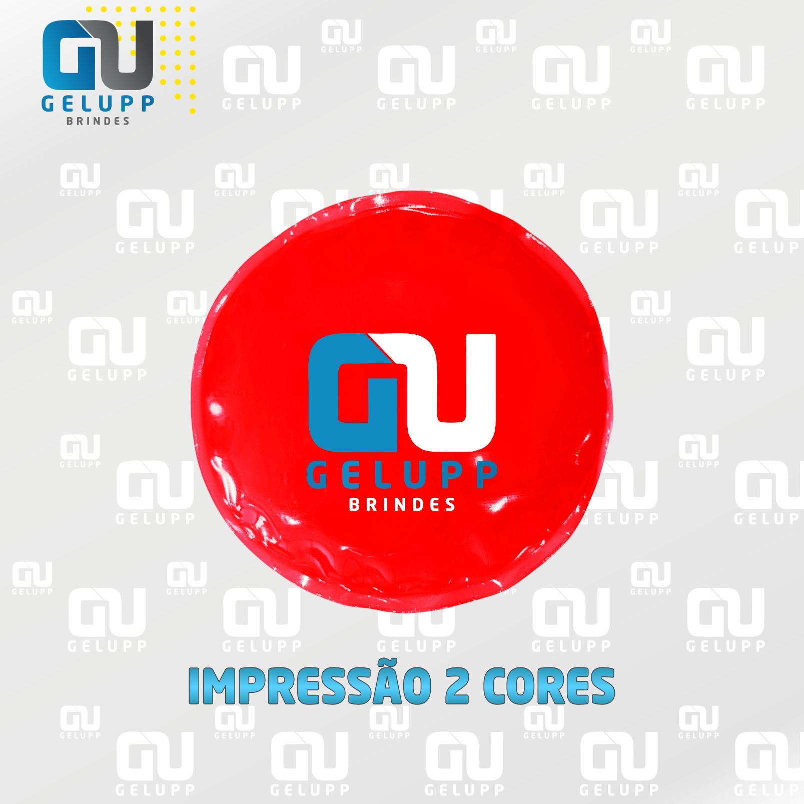 GELUPP - Bolsas Termogel Redonda PERSONALIZAÇÃO EM 2 CORES